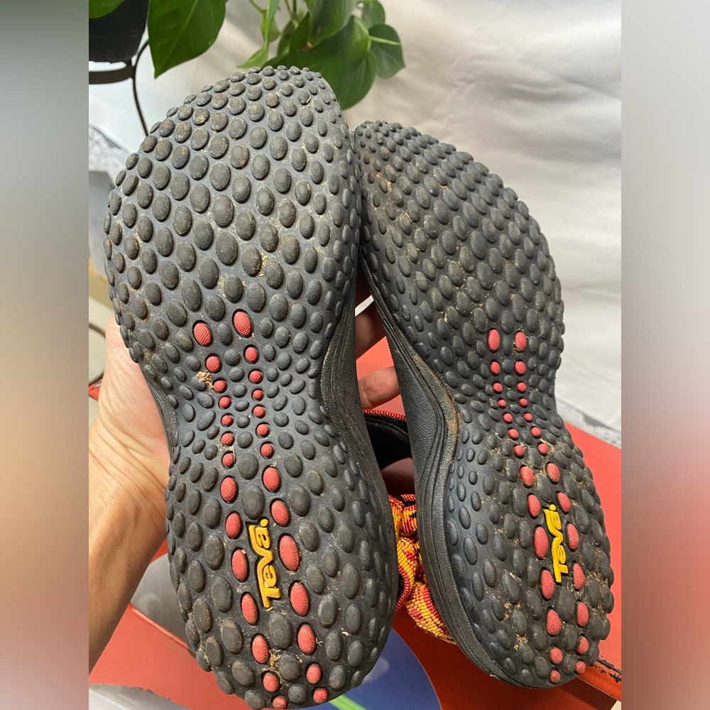 Teva Orange Red Patterned Sport Sandals - Picture 5 of 5